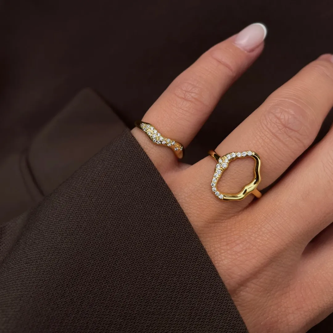 Nava Copenhagen Ringe>Adhara Ring - Gold Plated