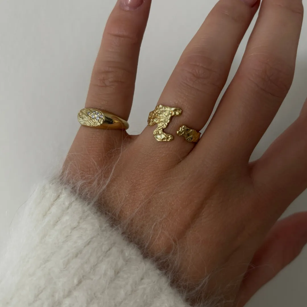 Nava Copenhagen Ringe>Adika Ring - Gold Plated