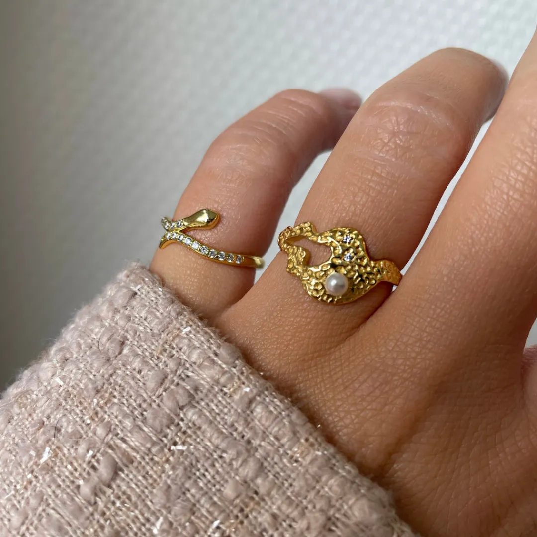 Nava Copenhagen Ringe>Adira Ring - Gold Plated