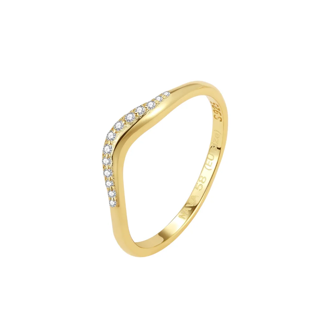 Nava Copenhagen Ringe>Alula Ring - Gold Plated