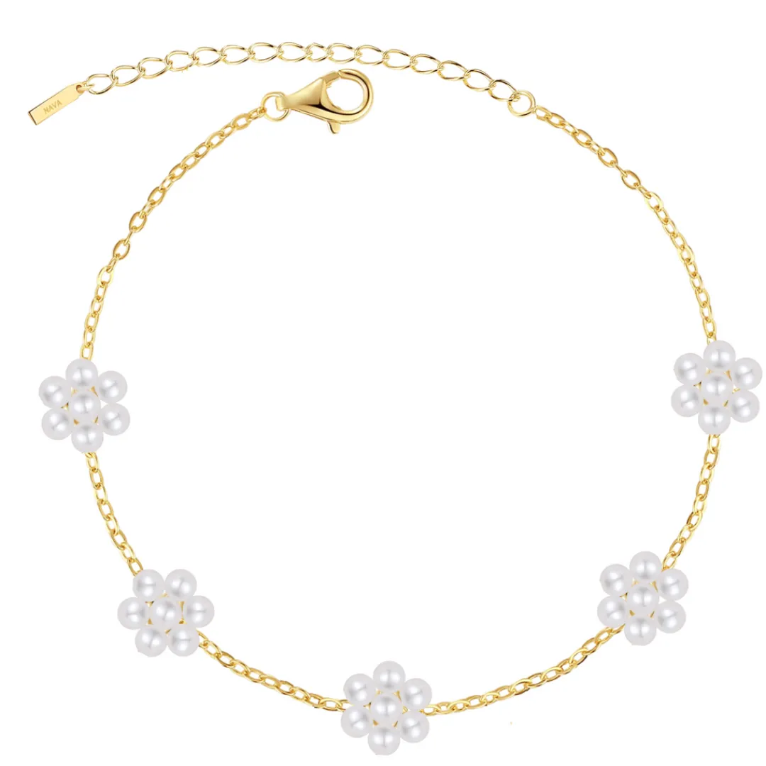 Nava Copenhagen Ankelkæder>Amarylia Anklet - Gold Plated