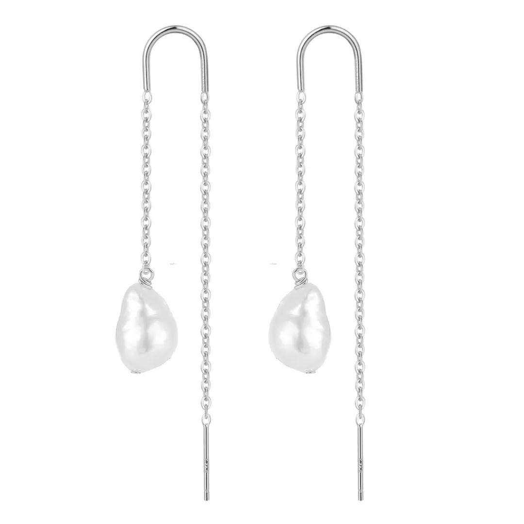 Nava Copenhagen Øretråde | Øreringe>Ananta Earrings - Silver