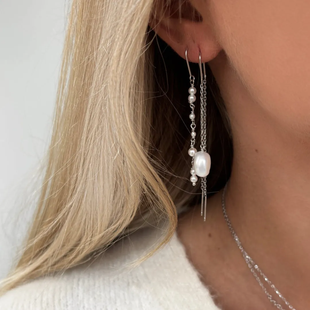 Nava Copenhagen Øretråde | Øreringe>Ananta Earrings - Silver
