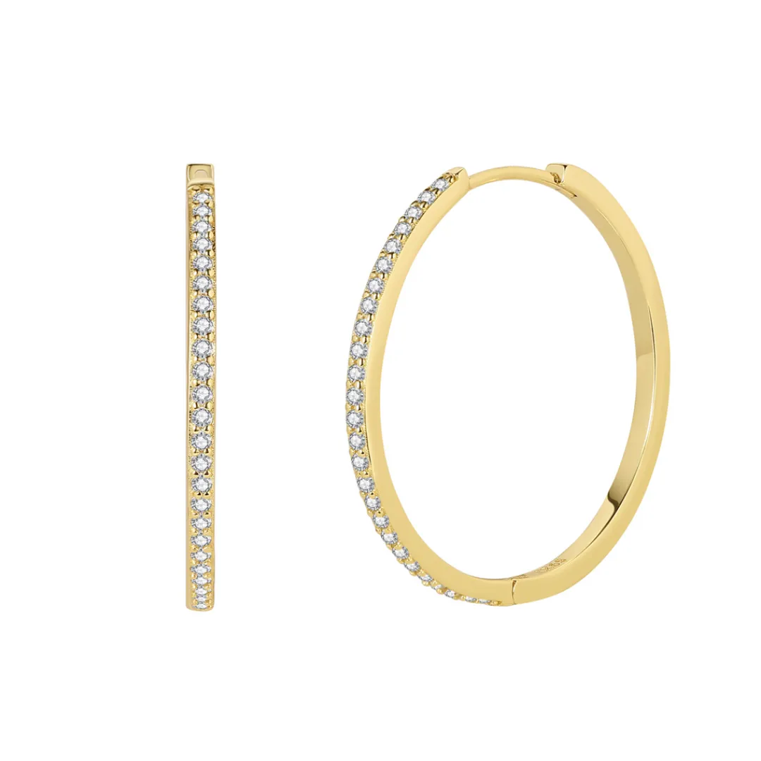 Nava Copenhagen Øreringe | Hoops>Aquila Earrings L - Gold plated