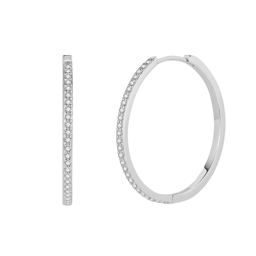 Nava Copenhagen Øreringe | Hoops>Aquila Earrings L - Silver