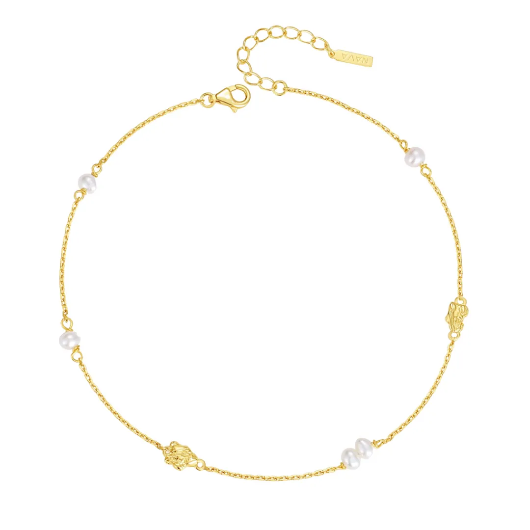 Nava Copenhagen Ankelkæder>Asita Anklet - Gold Plated