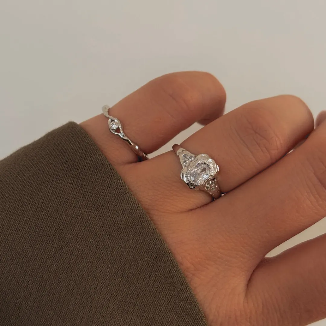 Nava Copenhagen Ringe>Atum Ring - Silver