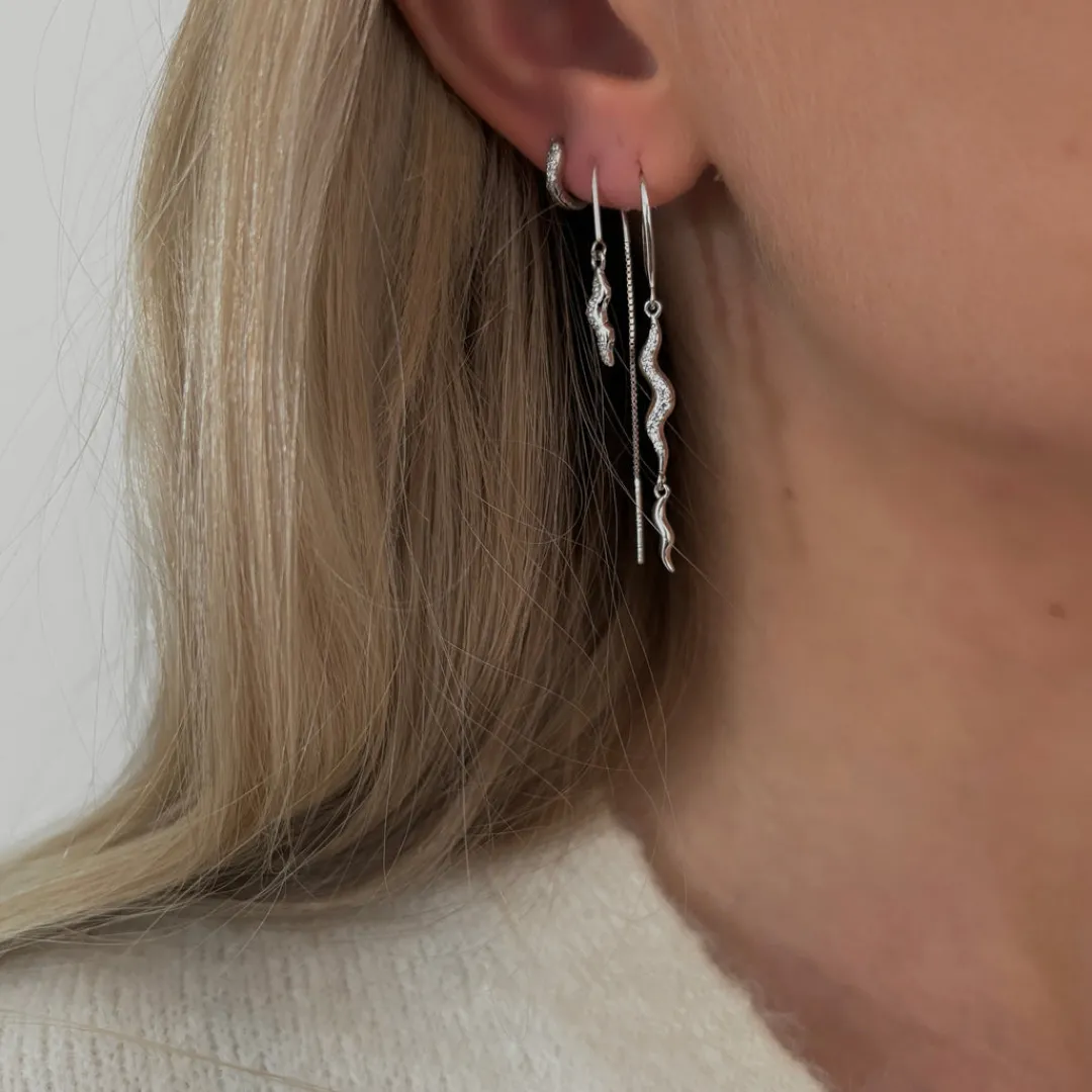 Nava Copenhagen Ørekroge | Øreringe>Aurora Earrings - Silver