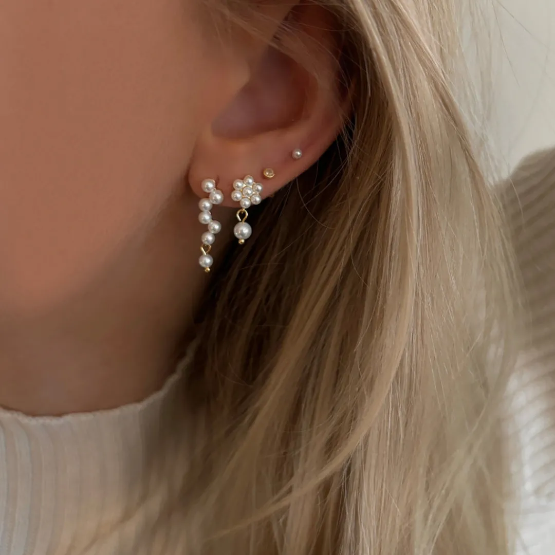 Nava Copenhagen Ørestikker | Øreringe>Azelea Earrings - Gold Plated