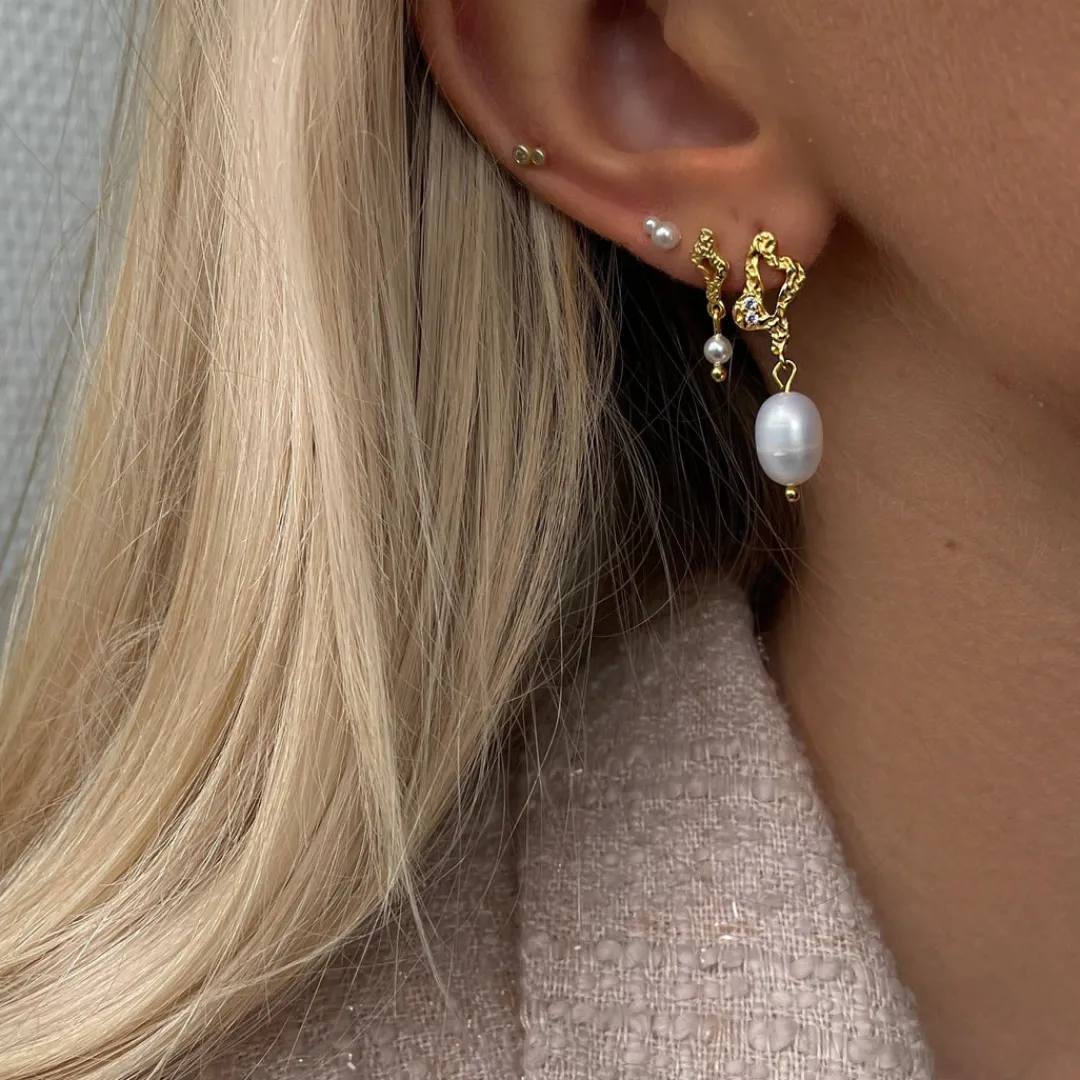 Nava Copenhagen Øreringe | Ørestikker>Bahiri Earrings - Gold Plated