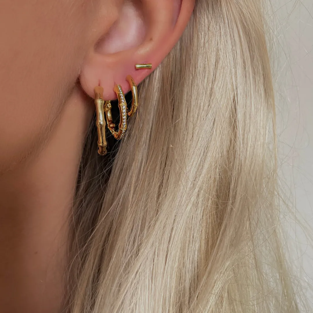 Nava Copenhagen Hoops | Øreringe>Bao Earrings - Gold Plated