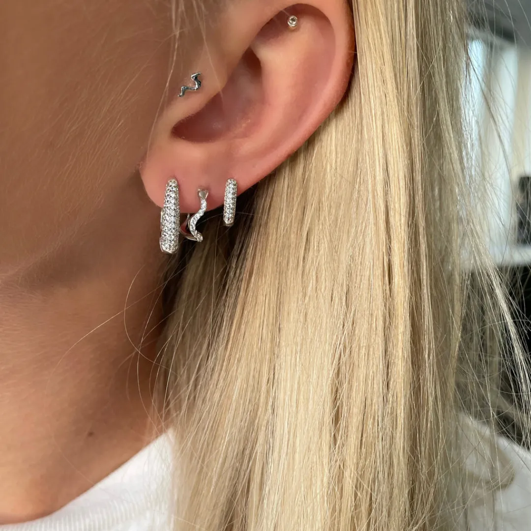 Nava Copenhagen Øreringe | Hoops>Boa Hoops - Silver