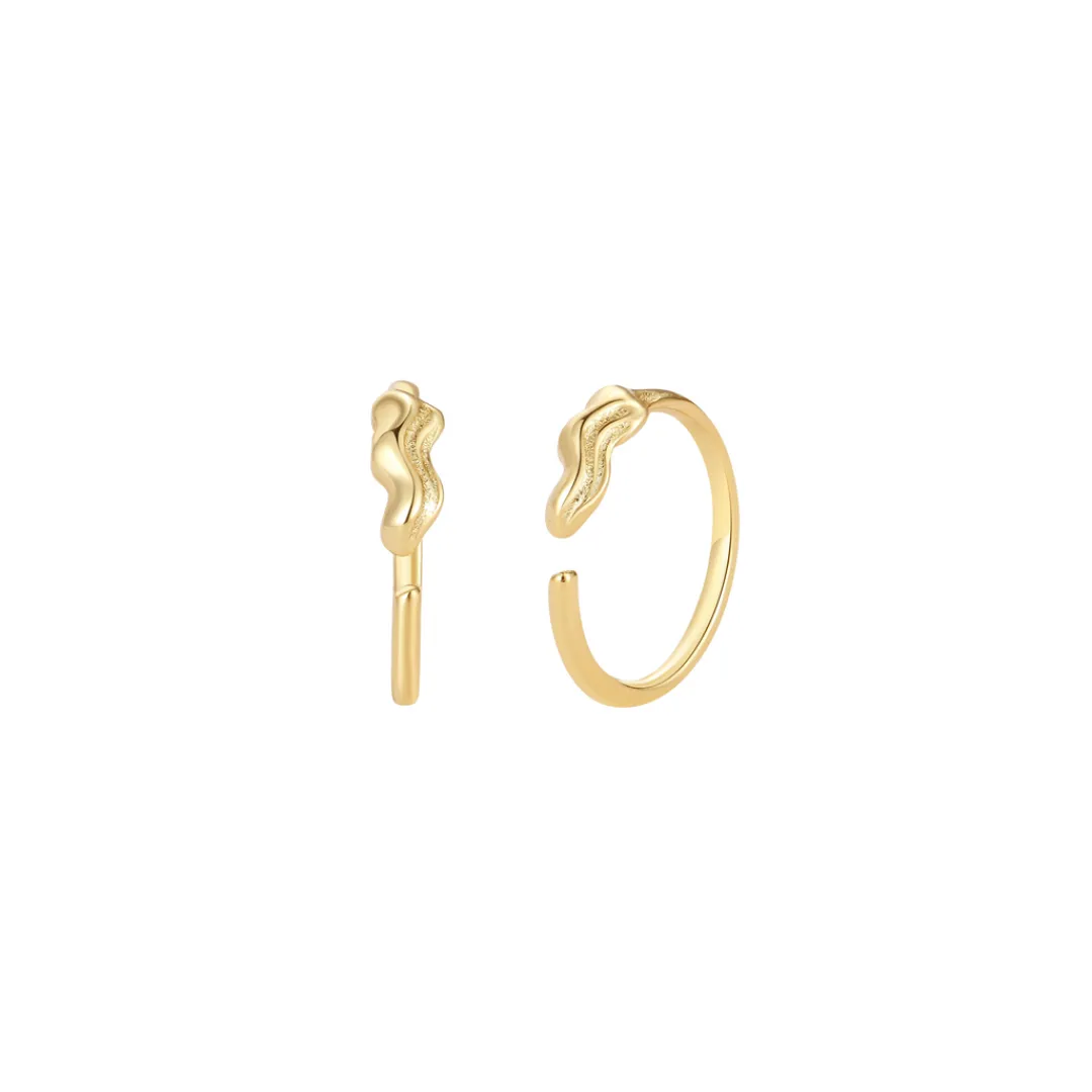 Nava Copenhagen Hoops | Øreringe>Brisa Petite Hoops - Gold Plated