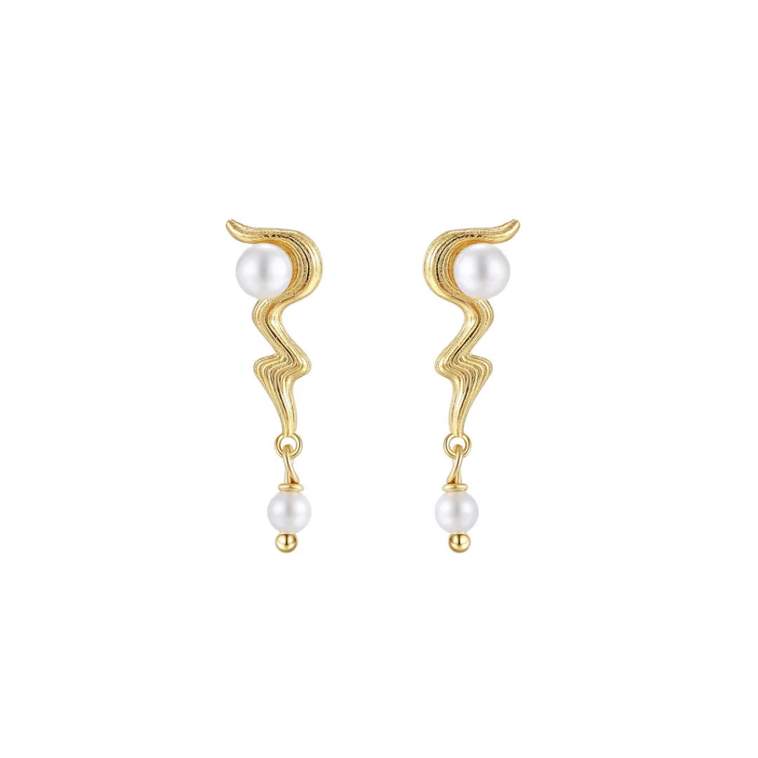Nava Copenhagen Øreringe | Ørestikker>Drema Earrings - Gold plated