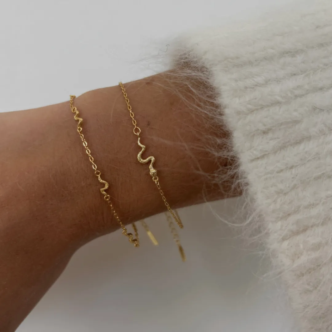 Nava Copenhagen Armbånd>Elaphe Bracelet - Gold Plated