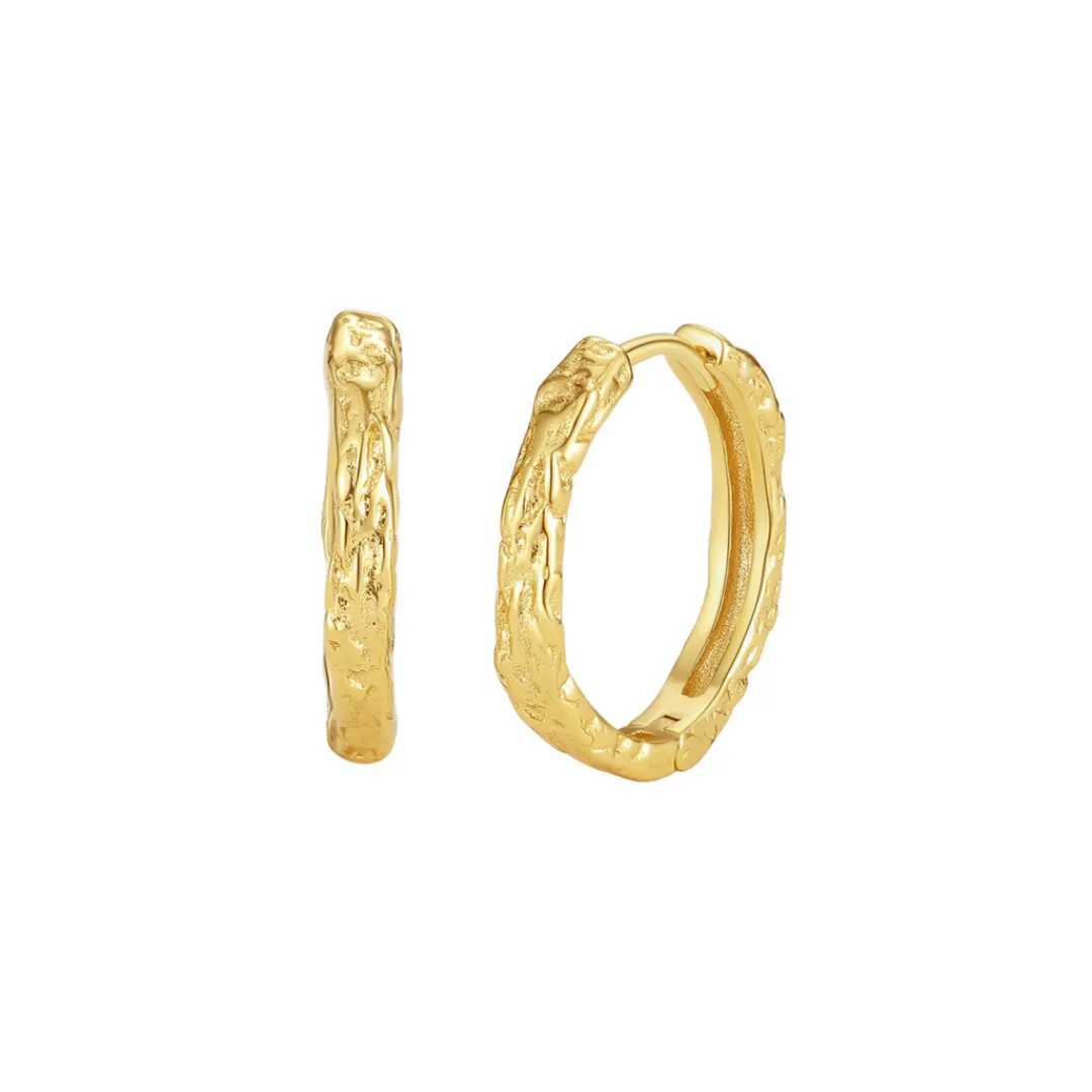 Nava Copenhagen Øreringe | Hoops>Elio Earrings S - Gold plated
