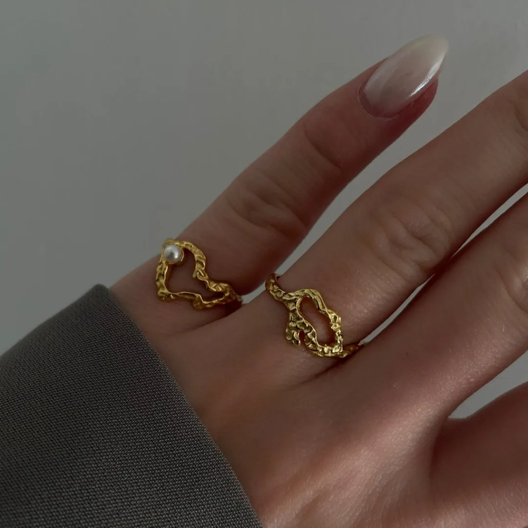 Nava Copenhagen Ringe>Ezili Ring - Gold Plated