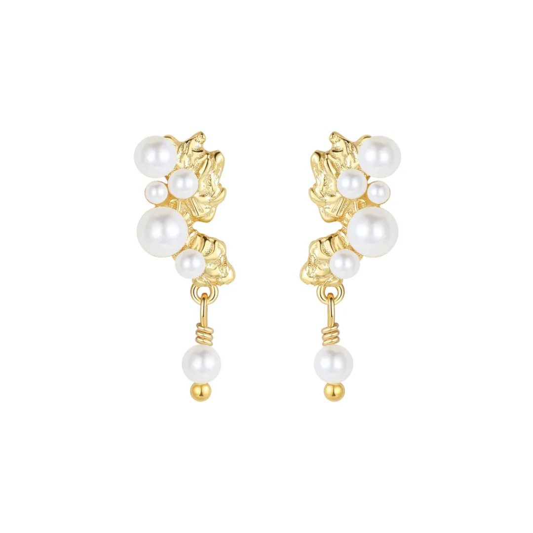 Nava Copenhagen Øreringe | Ørestikker>Fei Earrings - Gold Plated