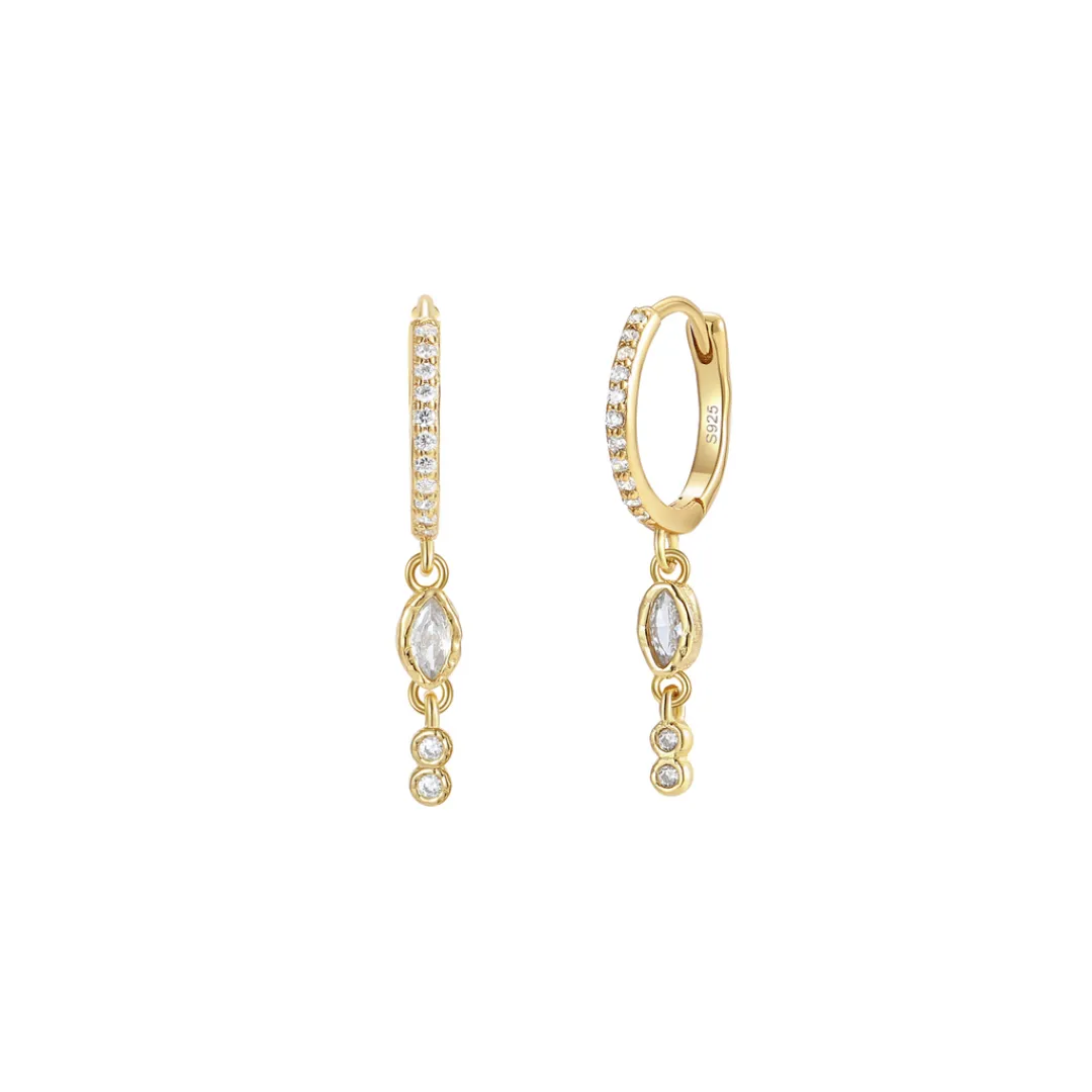 Nava Copenhagen Hoops | Øreringe>Hather Earrings - Gold Plated