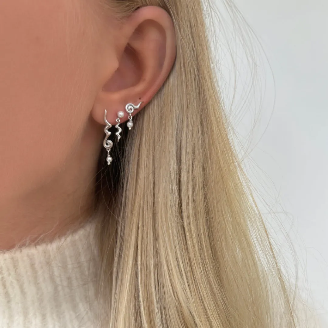 Nava Copenhagen Øreringe | Ørestikker>Hayal Earrings - Silver