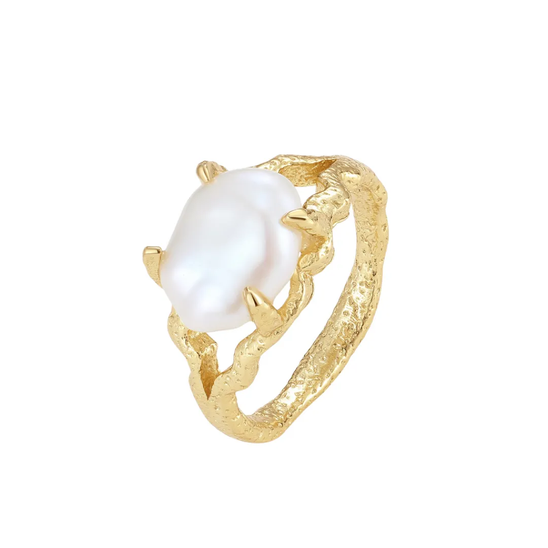 Nava Copenhagen Ringe>Hissandra Ring - Gold Plated