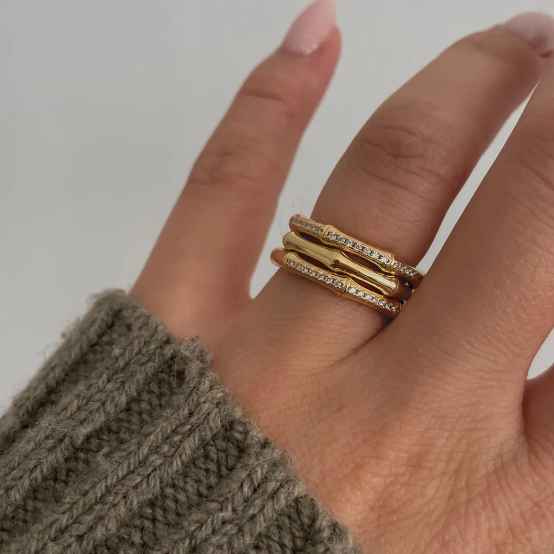 Nava Copenhagen Ringe>Hua Ring - Gold Plated