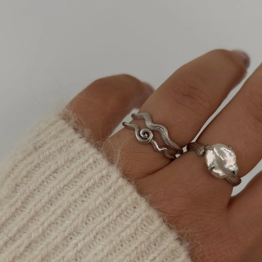 Nava Copenhagen Ringe>Hurley Ring - Silver