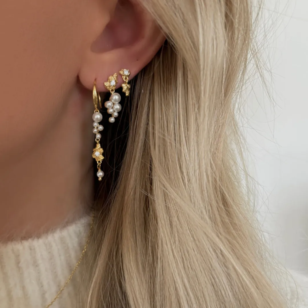 Nava Copenhagen Øreringe | Ørestikker>Innes Earrings - Gold plated