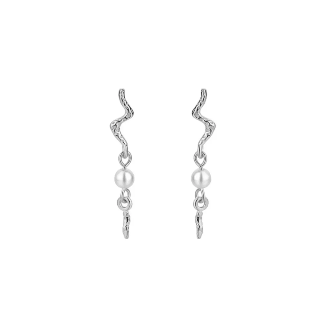 jewelry_set__lorelai_neck_2-1.webp Nava Copenhagen Halskæder | Øreringe>Jewelry Set | Lorelai Necklace & Aquarius Earrings - Silver