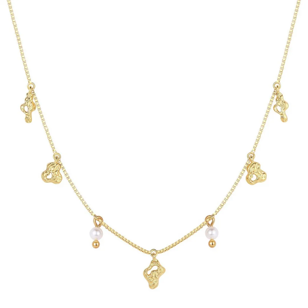 Nava Copenhagen Øreringe | Halskæder>Jewelry Set | Sedna Necklace &amp; Maree Earrings - Gold Plated