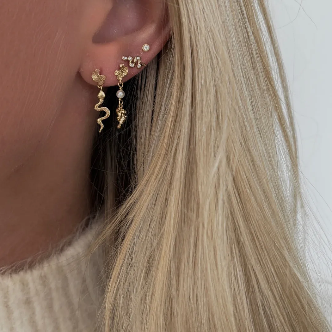 Nava Copenhagen Ørestikker | Øreringe>Kaa Earrings - Gold plated