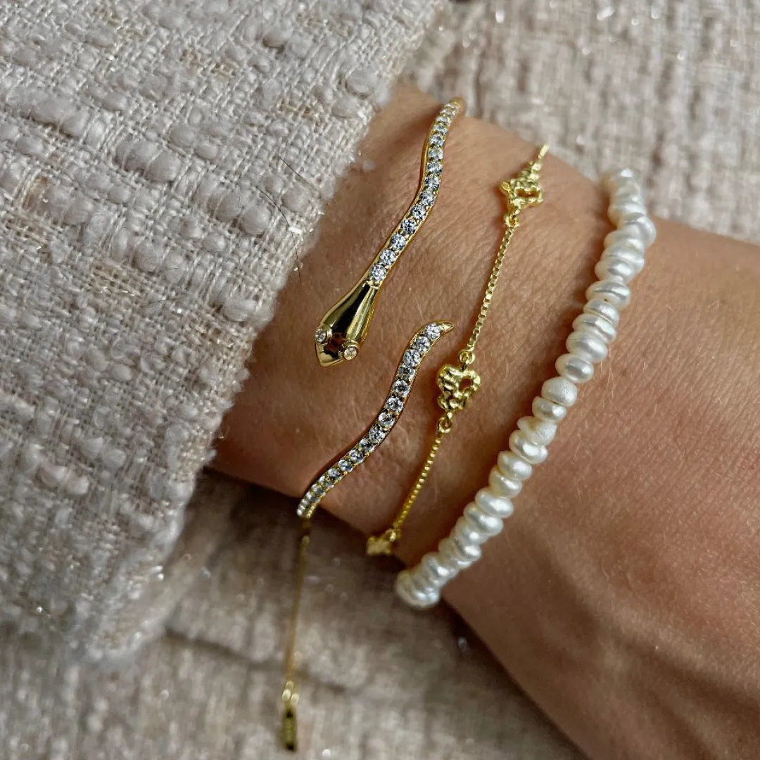 kaia_bracelet__gold_plate_2.webp Nava Copenhagen Armbånd>Kaia Bracelet - Gold Plated