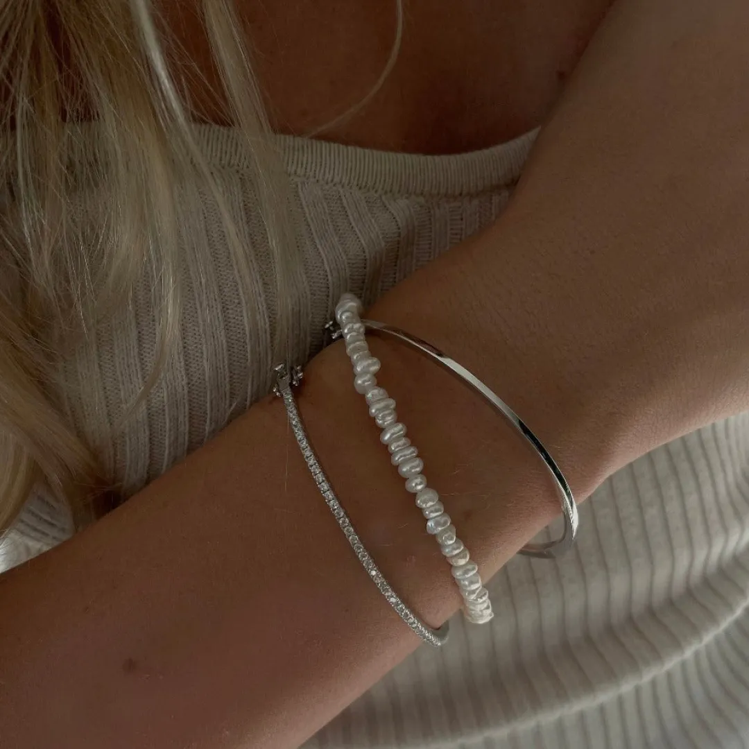 kaia_bracelet__silver_2.webp Nava Copenhagen Armbånd>Kaia Bracelet - Silver