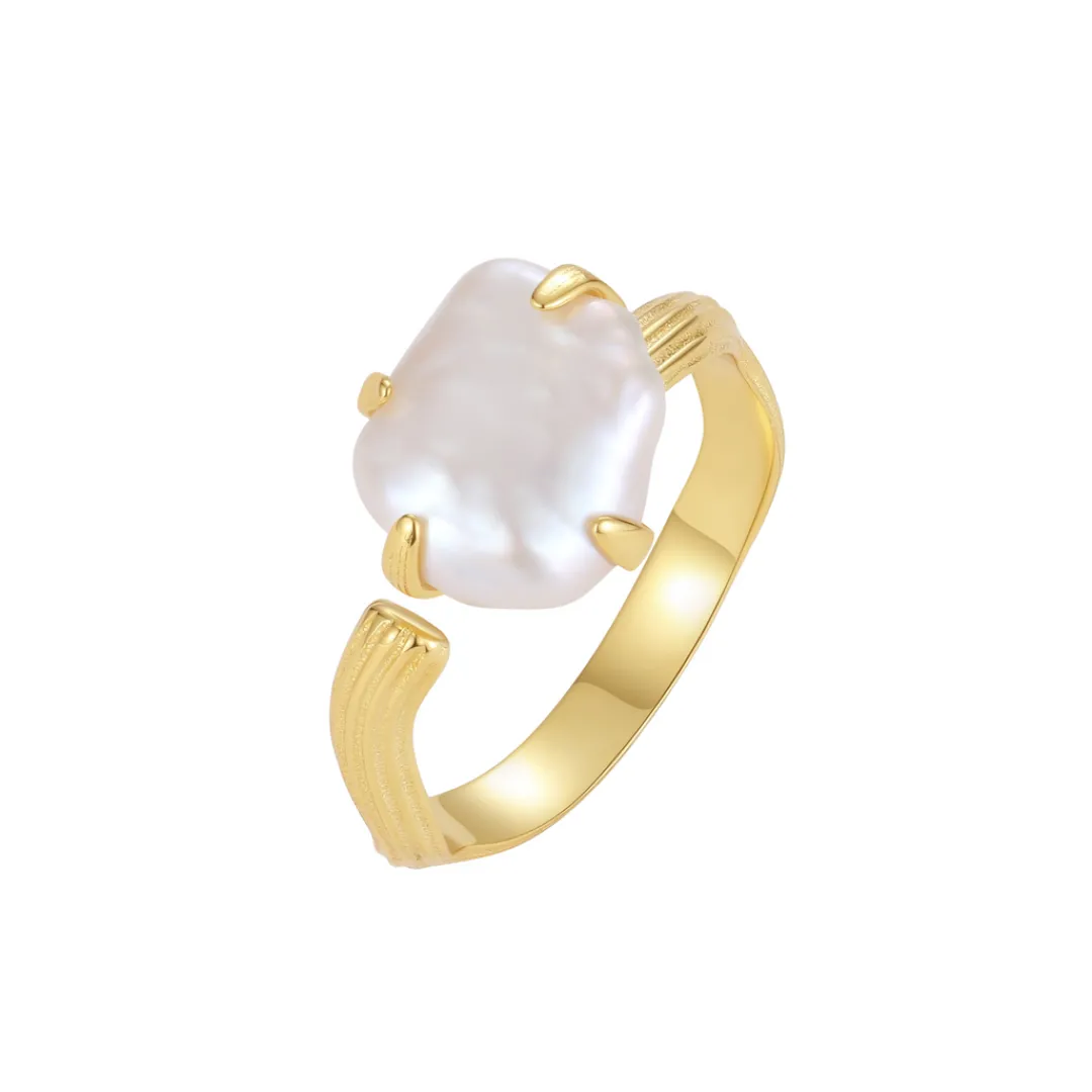 Nava Copenhagen Ringe>Lorien Ring - Gold Plated