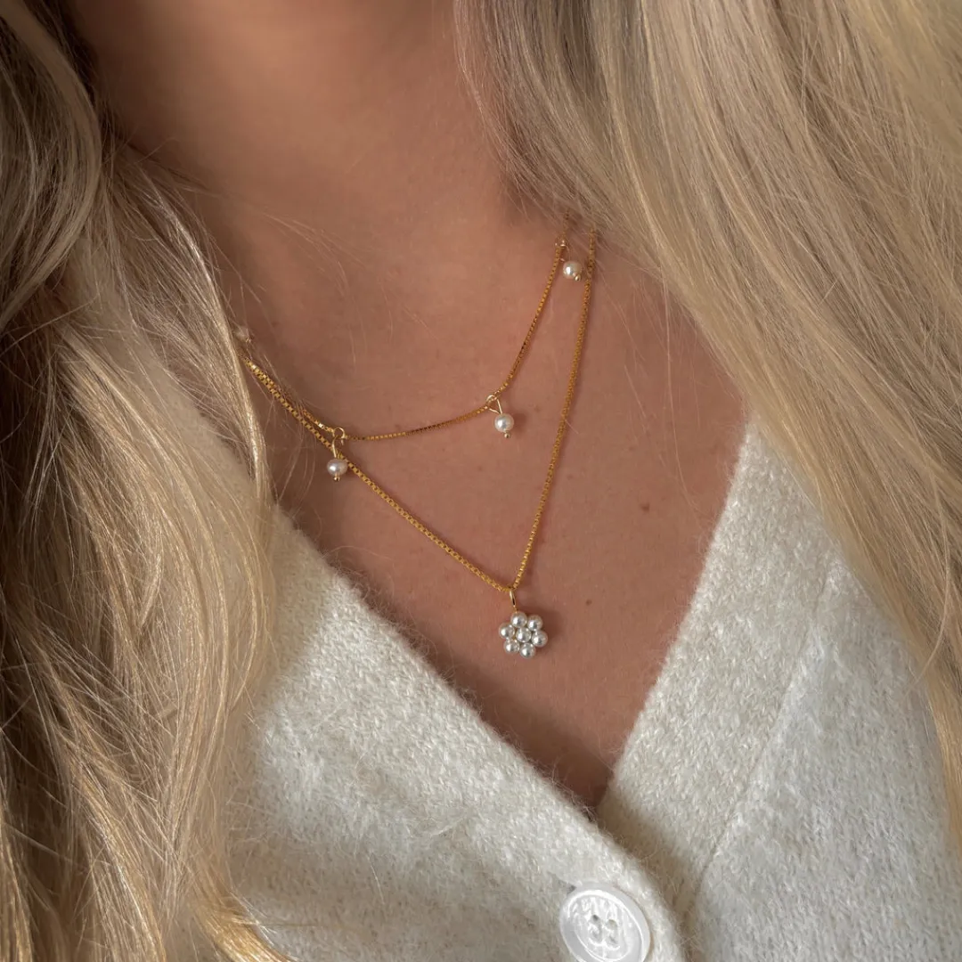 Nava Copenhagen Halskæder>Meadow Necklace - Gold Plated