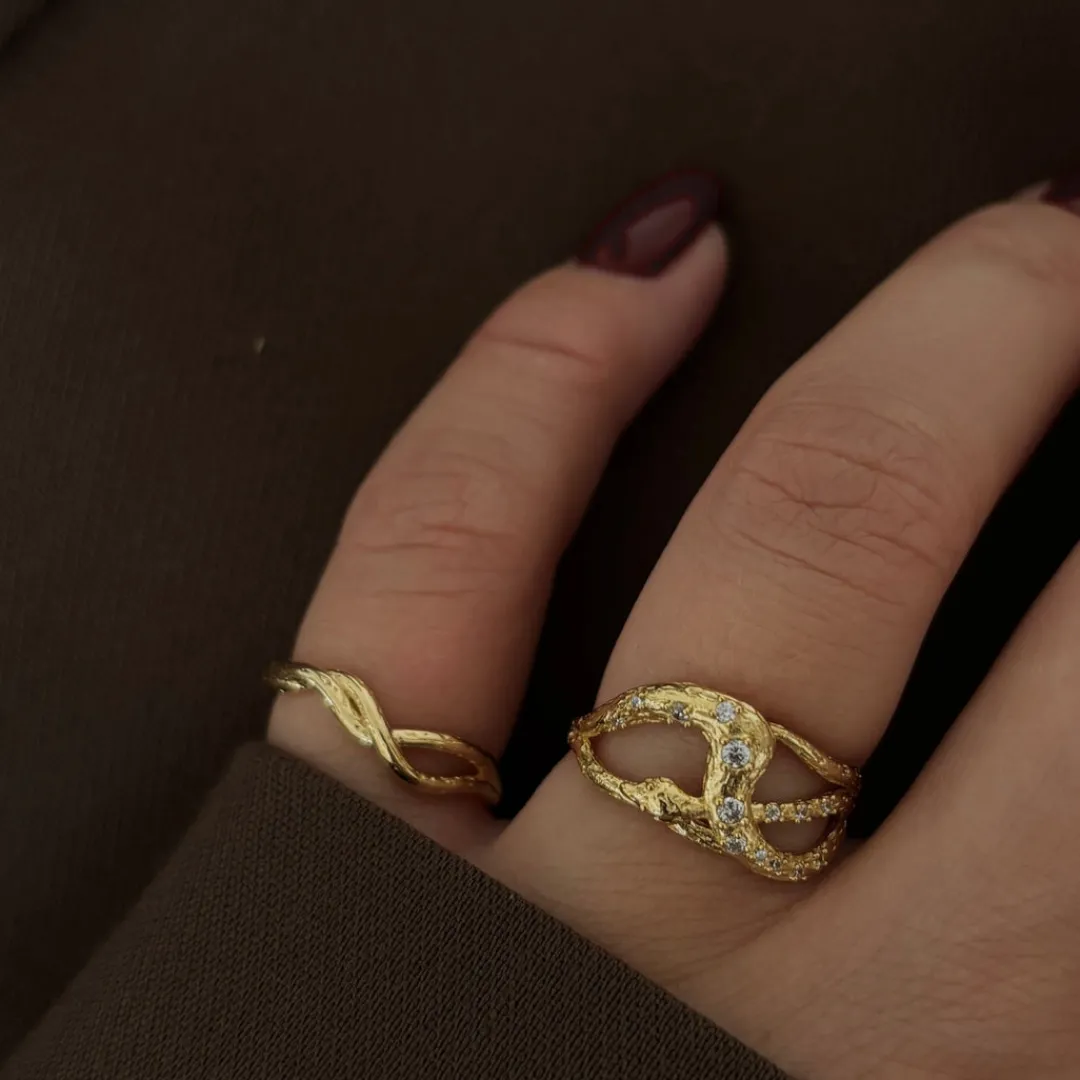Nava Copenhagen Ringe>Medusa Ring - Gold Plated