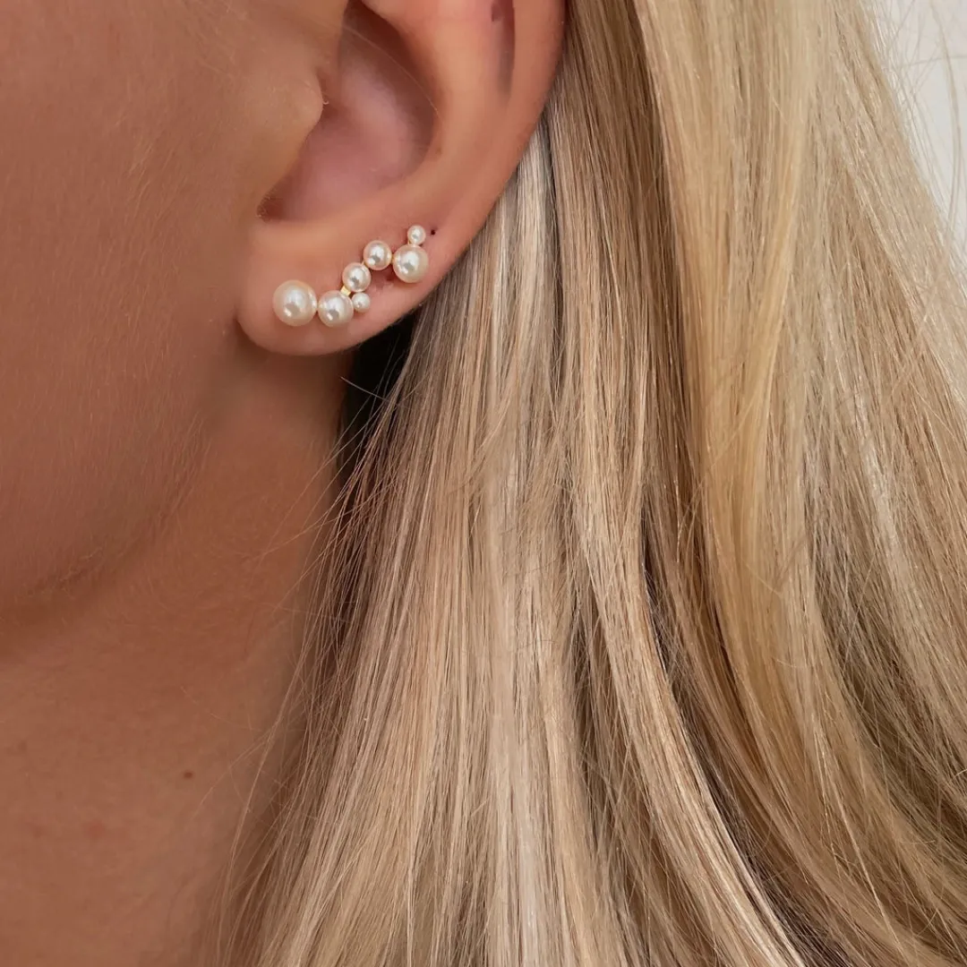 meghana_ear_climber__gold_2.webp Nava Copenhagen Øreringe | Ear Climbers>Meghana Ear Climber - Gold Plated