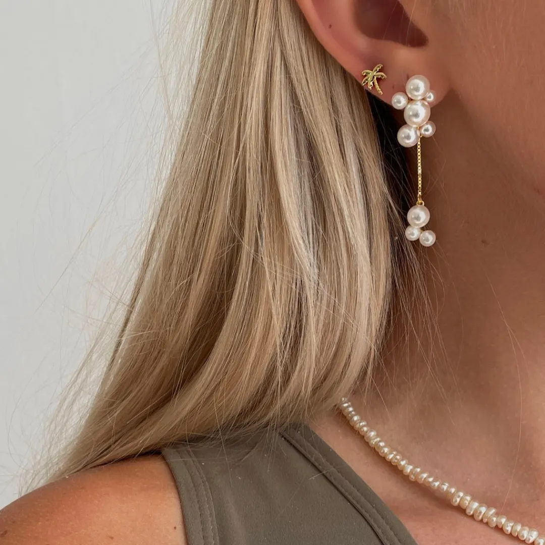 Nava Copenhagen Øreringe | Ørestikker>Meha Earrings - Gold Plated