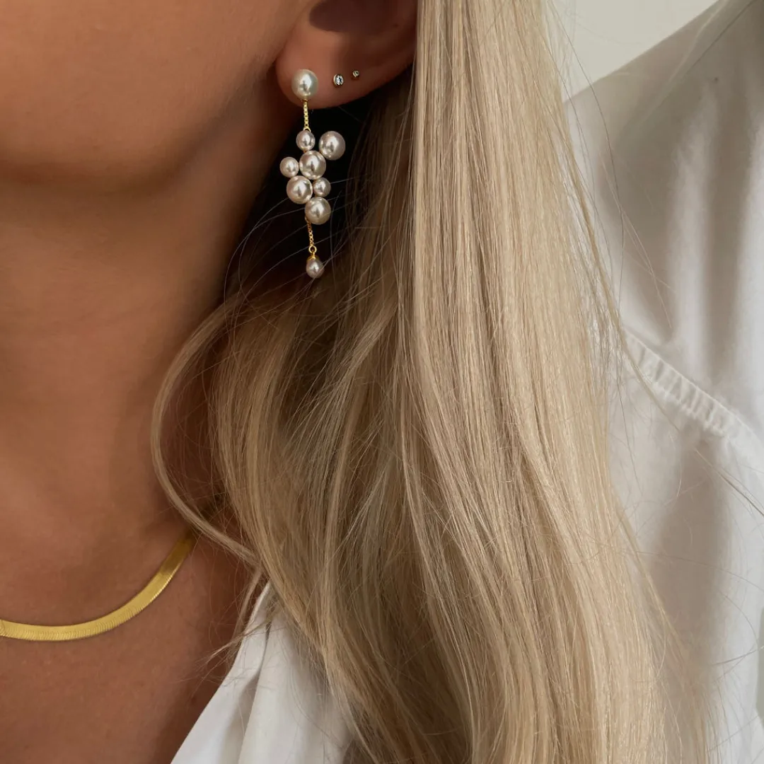 Nava Copenhagen Øreringe | Ørestikker>Mehal Earrings - Gold Plated