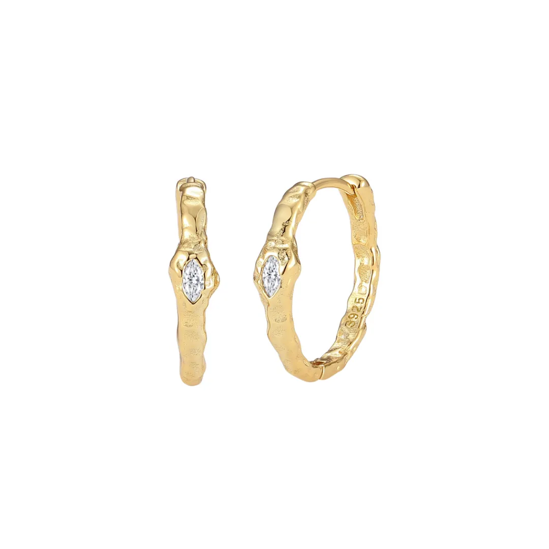 Nava Copenhagen Øreringe | Hoops>Montu Earrings - Gold Plated