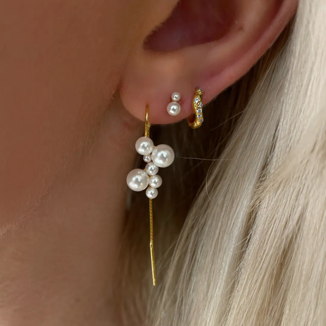 nahla_petite_studs__gold__2.webp Nava Copenhagen Øreringe | Ørestikker>Nahla Petite Studs - Gold Plated