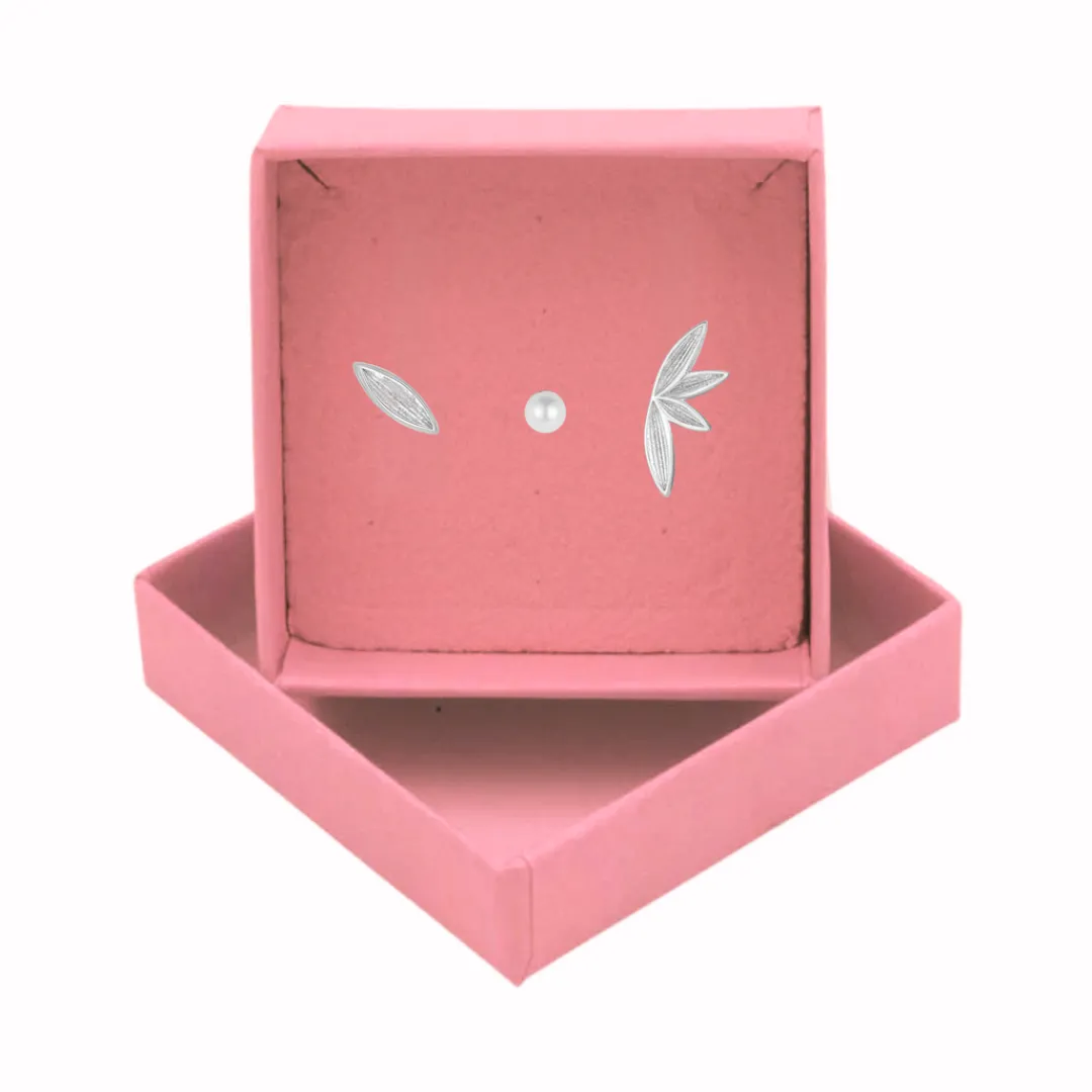 Nava Copenhagen Ørestikker | Øreringe>Nava Box #Pearly Bamboo - Silver