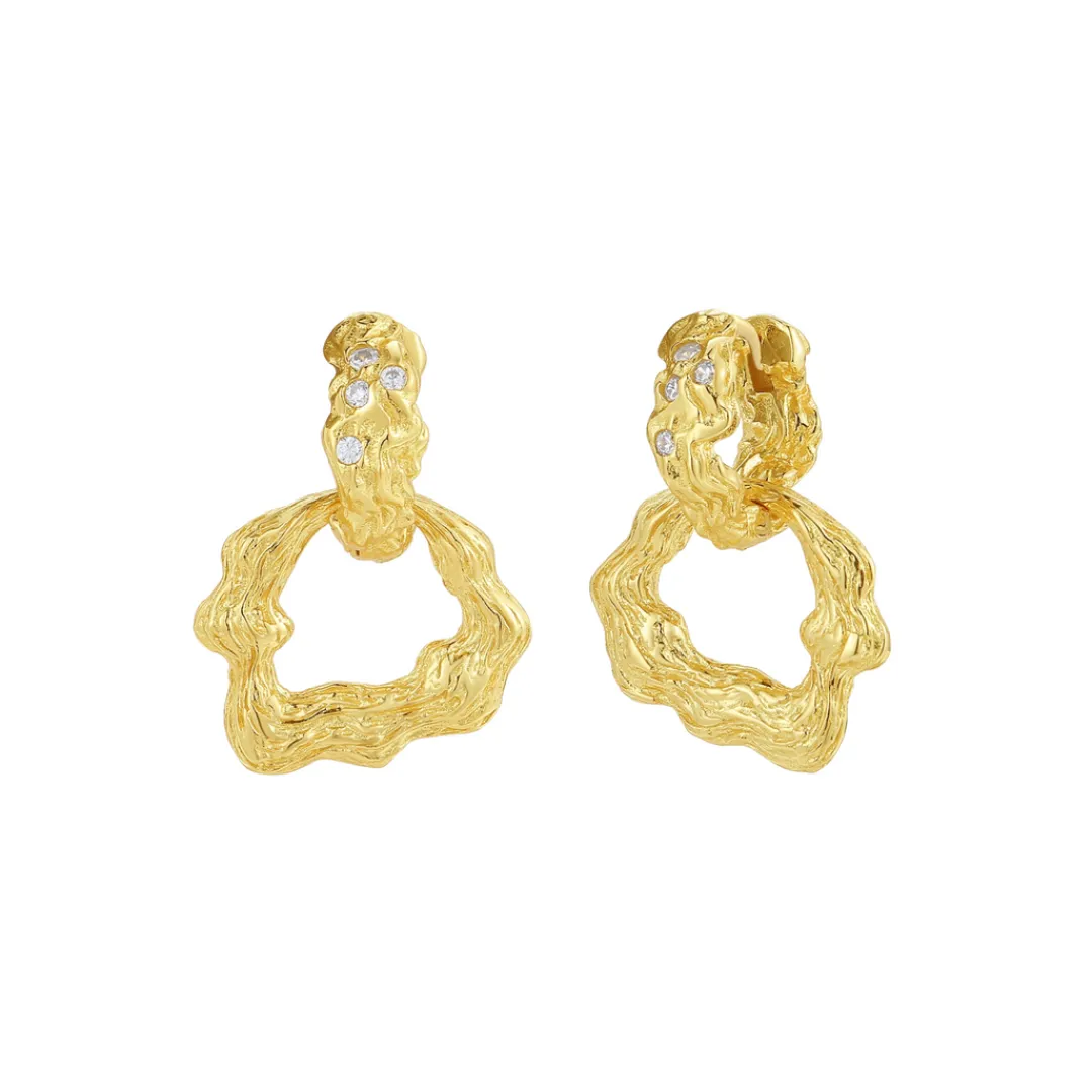 Nava Copenhagen Hoops | Øreringe>Nephele Earrings - Gold Plated
