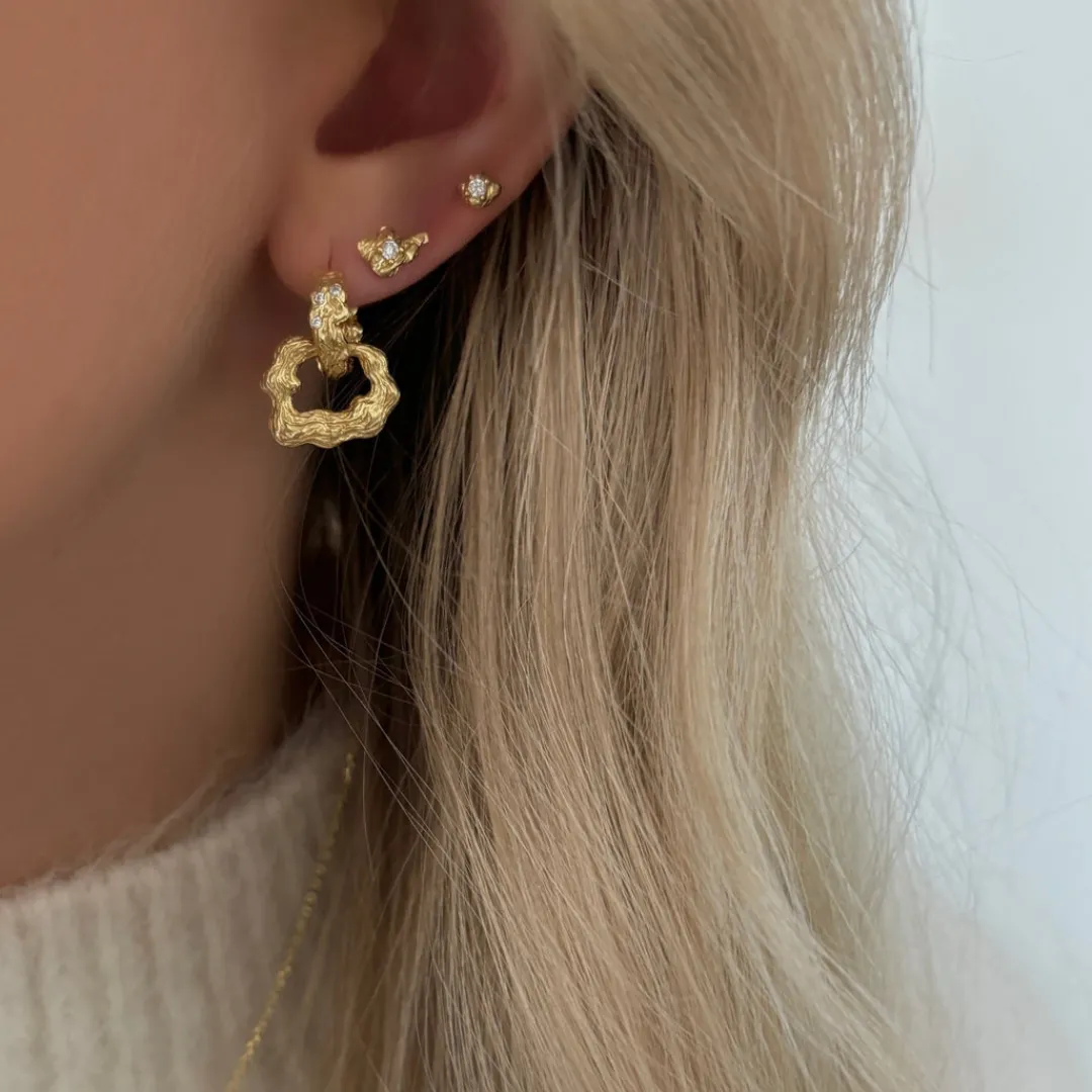 Nava Copenhagen Hoops | Øreringe>Nephele Earrings - Gold Plated