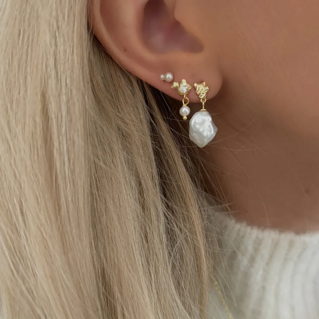 Nava Copenhagen Ørestikker | Øreringe>Nimue Earrings - Gold Plated