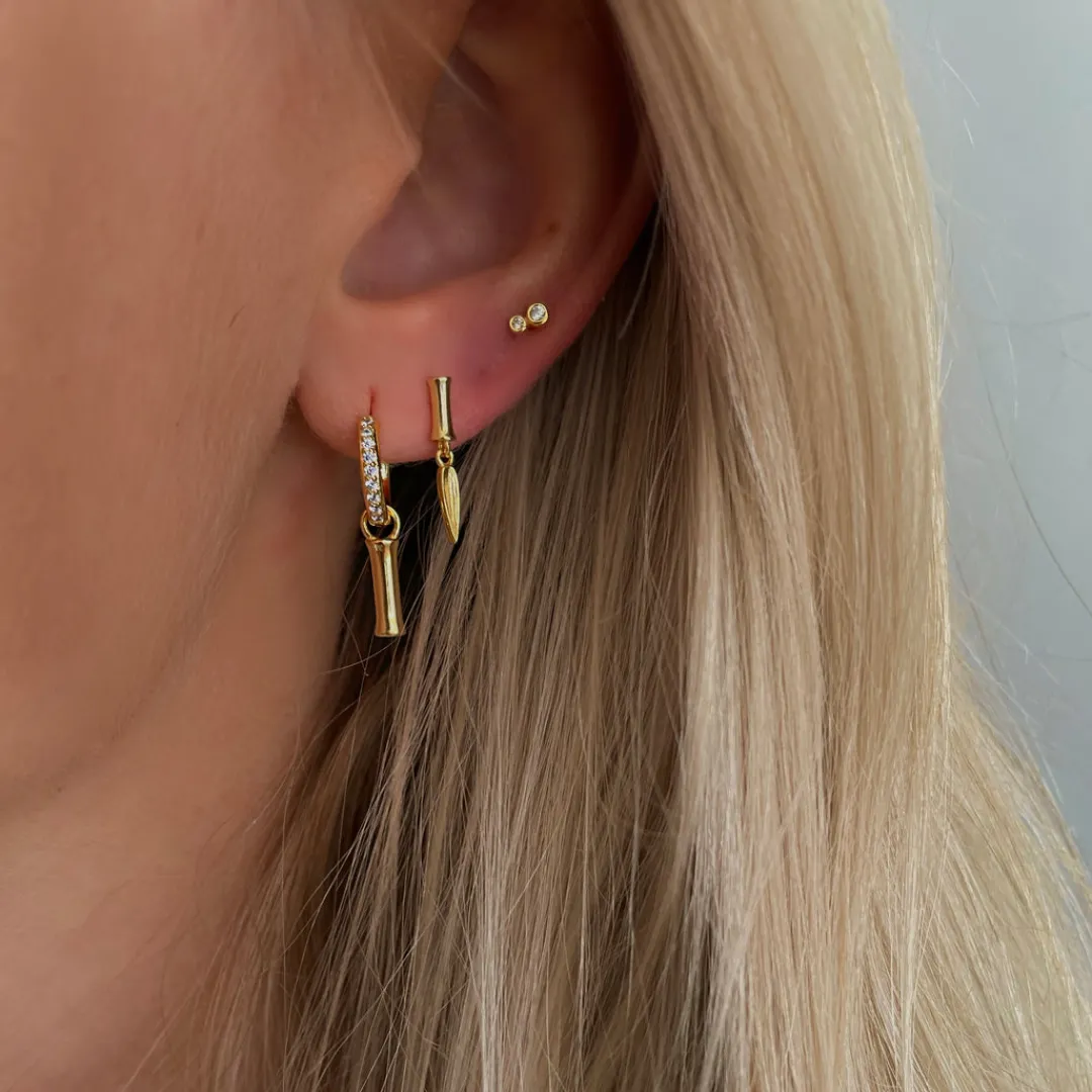 Nava Copenhagen Øreringe | Ørestikker>Nuo Earrings - Gold plated
