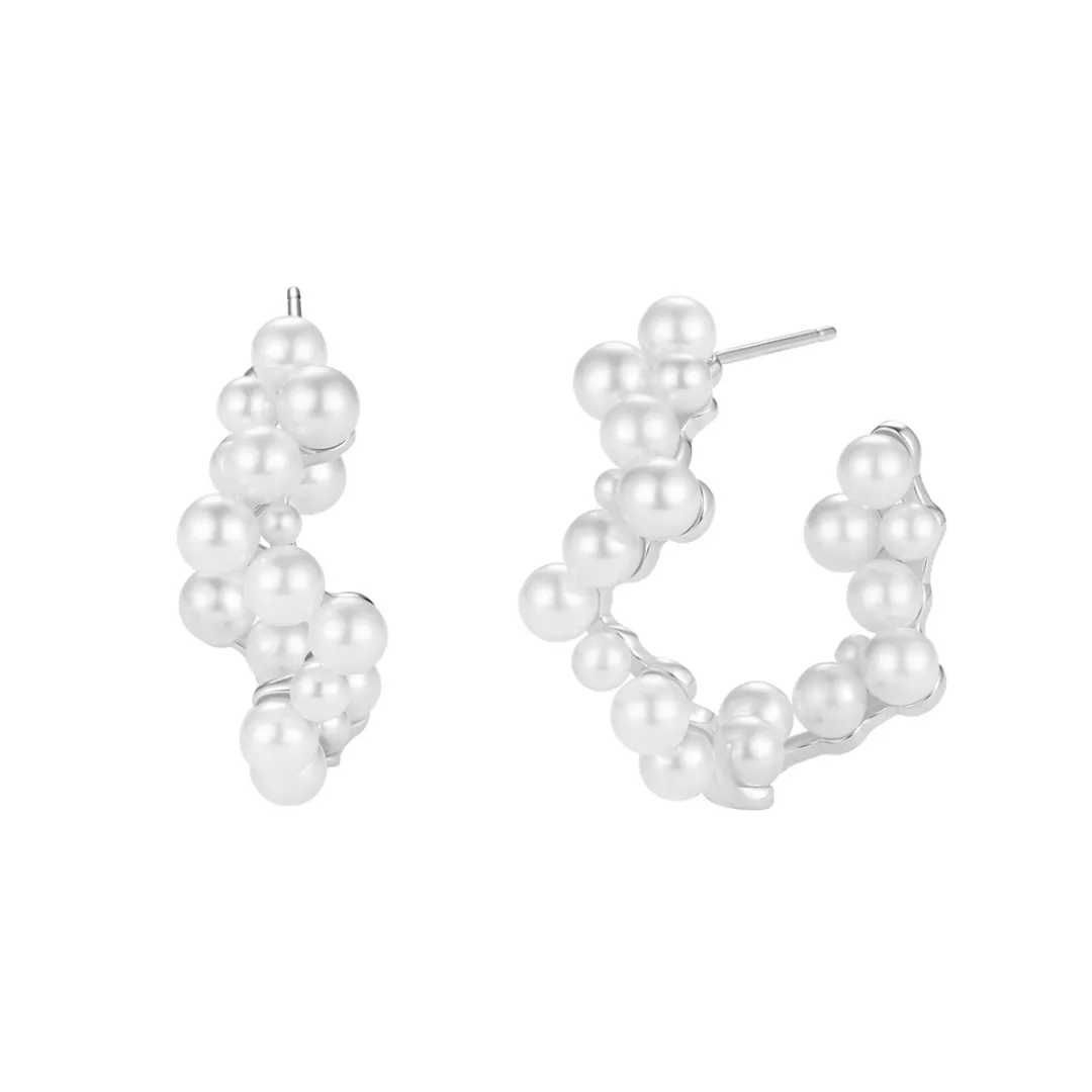 Nava Copenhagen Øreringe | Hoops>Payada Earrings - Silver