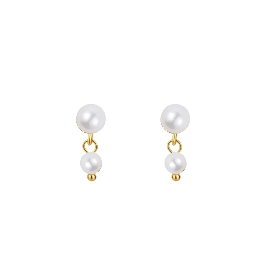 Nava Copenhagen Ørestikker | Øreringe>Petal Petite Studs - Gold Plated