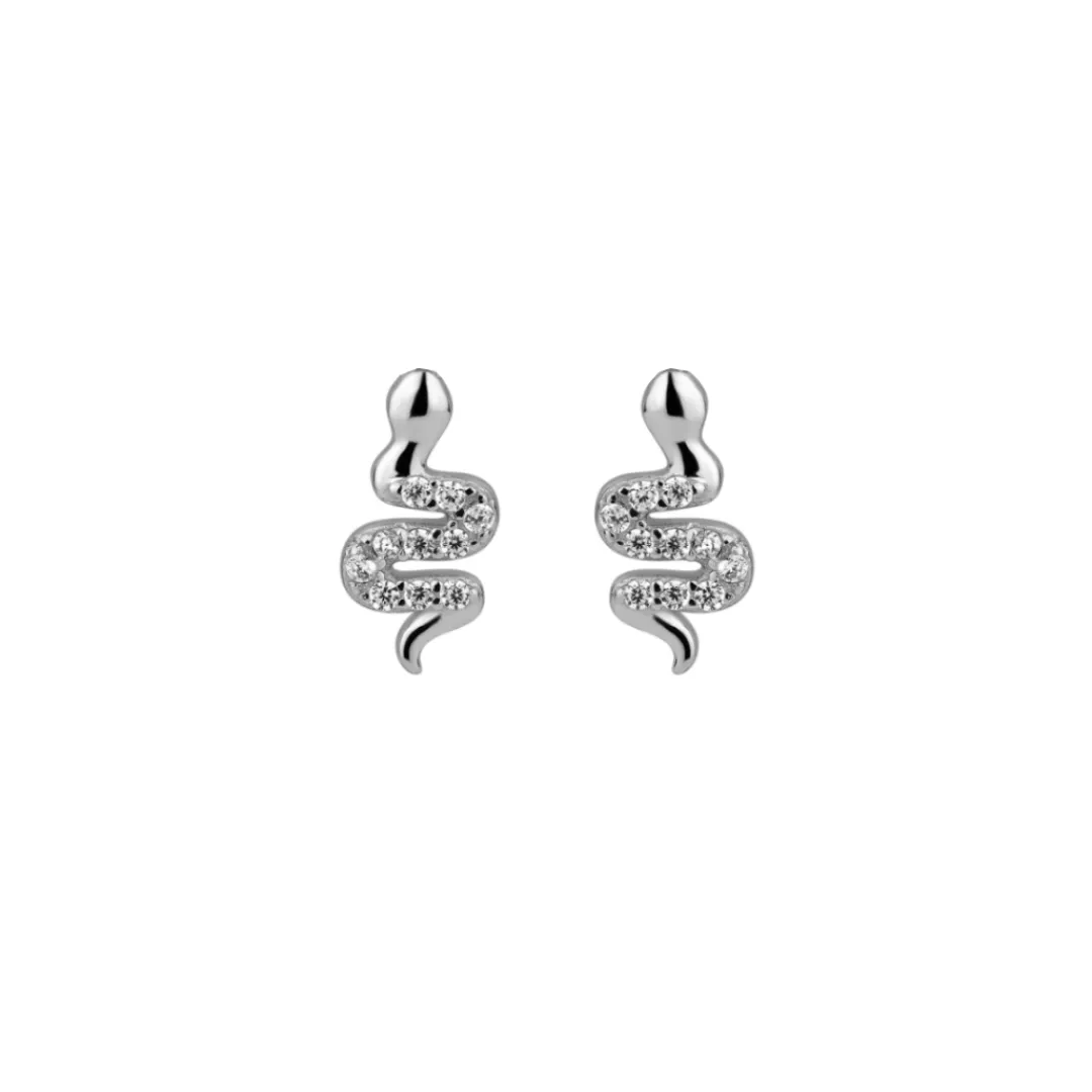Nava Copenhagen Øreringe | Ørestikker>Petite Boa Studs - Silver