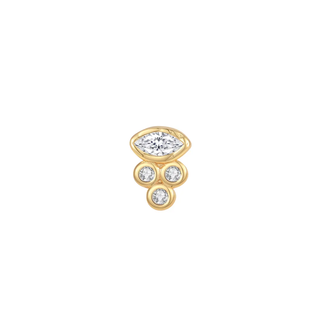 ra_petite_studs__gold_pla_2.webp Nava Copenhagen Øreringe | Ørestikker>Ra Petite Studs - Gold Plated